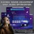 ATTACK SHARK L90 Tri-Mode Wireless Gaming Headset Black with RGB & 7.1 Surround